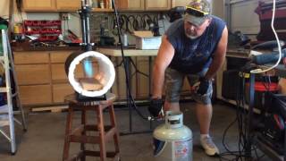 How to use double burner propane forge