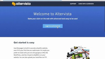 using AlterVista to publish a Website
