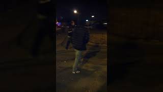 (Latin kings) walking thru Brooklyn projects