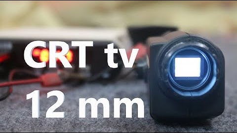 Smallest CRT tv from old Video camera viewfinder