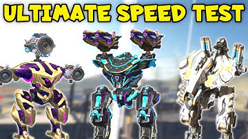 Who Is The Fastest Robot In The Game? Ultimate Nitro Speed Test! | War Robots Max Comparison WR