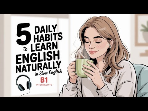 5 daily habits to learn English naturally | English learning for ...