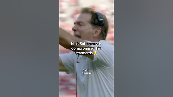 Nick Saban never lowers his standards (via @sportsonmax/IG) #shorts
