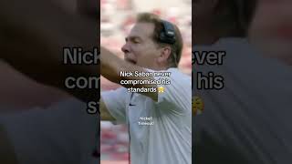 Nick Saban never lowers his standards (via @sportsonmax/IG) #shorts