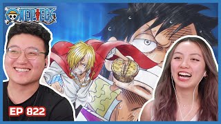 LUFFY & SANJI TO THE MEETING POINT! 🥰 | One Piece Episode 822 Couples Reaction & Discussion
