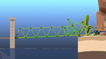 Poly Bridge 2 Level 4 - 4 "Trap Door" 100%