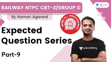 Expected Question Series | Part-9 | Railway NTPC CBT-2/Group D | Naman Agarwal | Wifistudy Studios