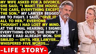 My Wife Took Everything In The Divorce — She Had No Idea What She Was Really Taking | Family Stories