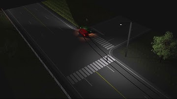 FARO Zone 3D Animation Multi Vehicle Intersection With Ped