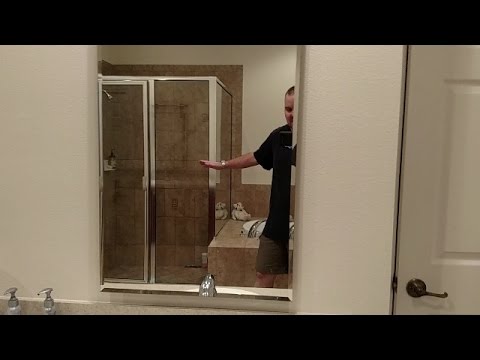 Man cleaning the bathroom!!! 