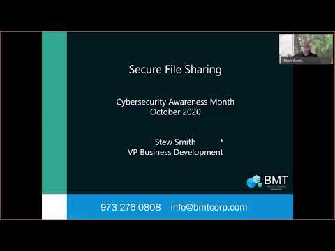 Cybersecurity Awareness Month 2020 - Secure File Sharing