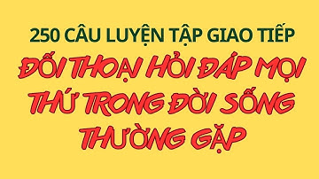 Thành Thạo 250  Câu Tiếng Anh| Nói Lưu Loát Đủ Thứ| Những câu tiếng Anh thông dụng đi đâu cũng nói