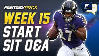 Live Week 15 Start/Sit + Lineup Advice with Kyle Yates (2020 Fantasy Football)