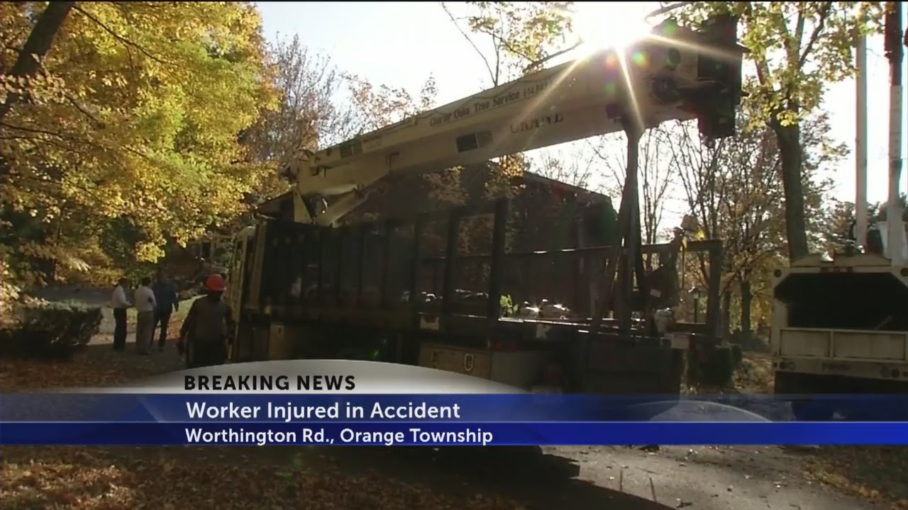 Worker injured after falling from truck - YouTube