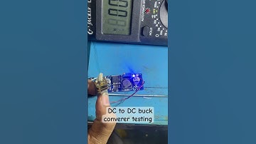 DC to DC buck Converter testing with 5v gear motor ￼#shorts