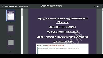 CS508 Quiz 2 SOLUTION 2023 || CS508 QUIZ 2 SOLUTION SPRING 2023