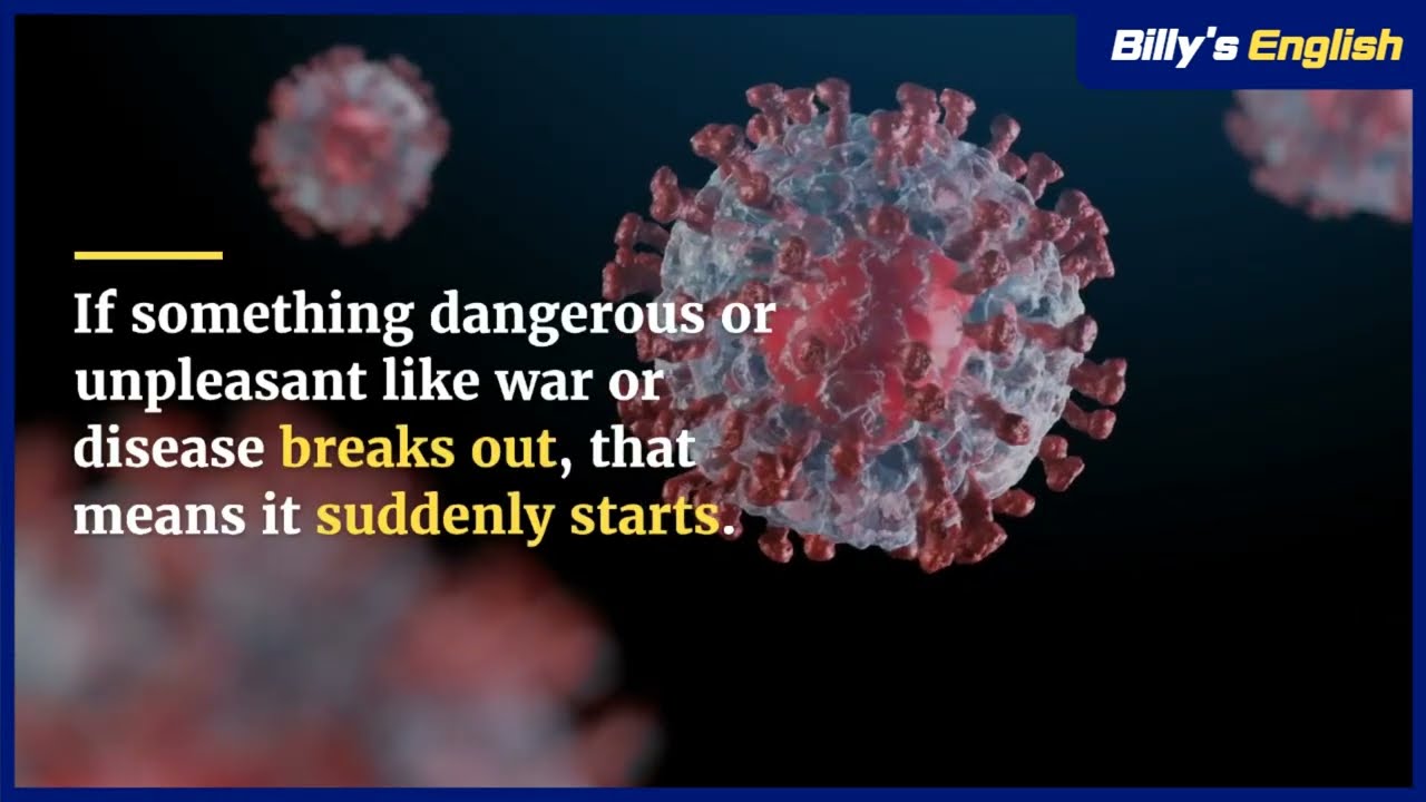 Break out💜Meaning & Examples