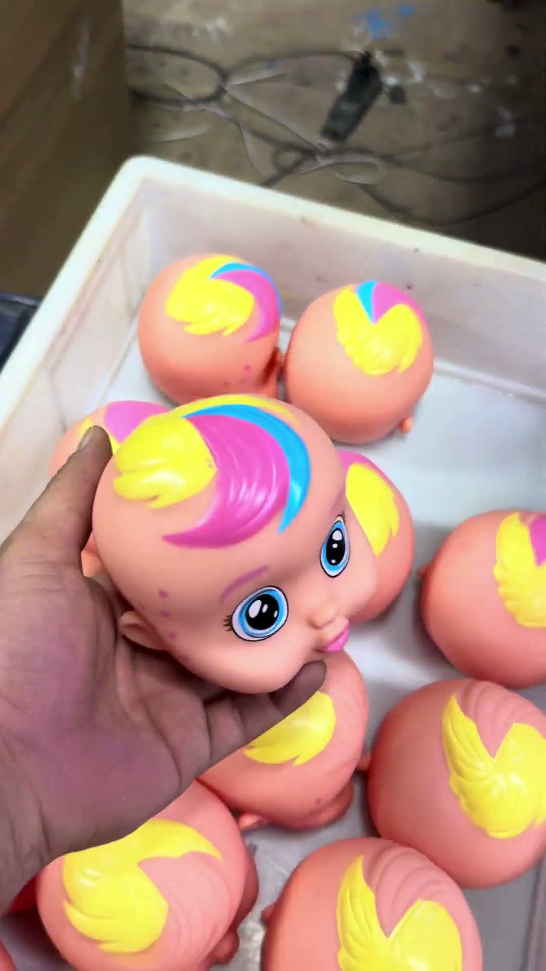 Doll Heads Get Painted at the Factory || ViralHog