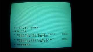 TI 99 4/A (Part 2 - Loading and Running a Program by Ken and Shea in 1985)