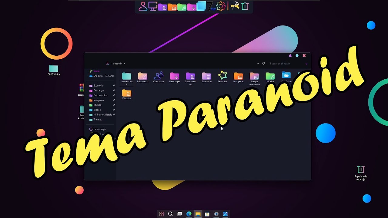 #PersonalizandoWindows Tema Paranoid Android - YouTube