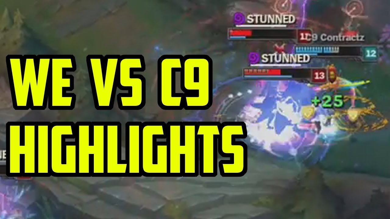WE vs C9 Highlights - Worlds 2017 Quarter Final 4 (All Games)