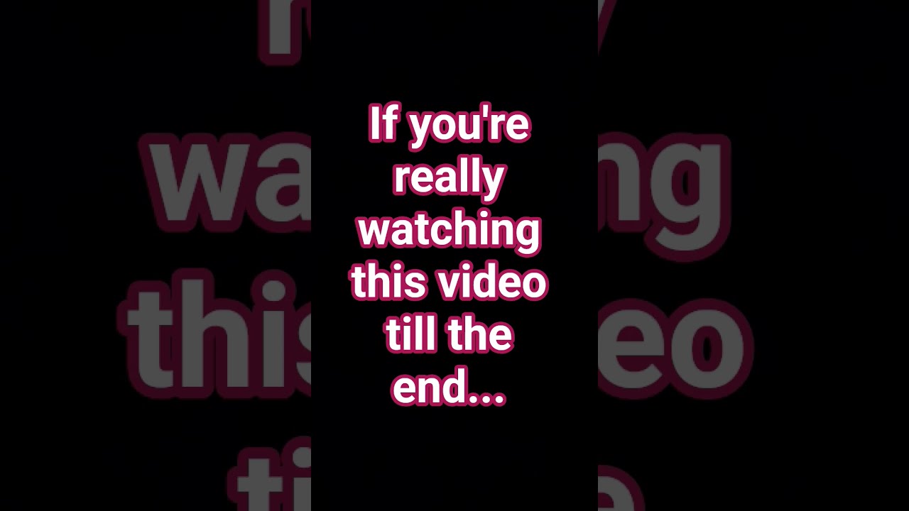 Experiment To See Who S Watching Till The End Shorts