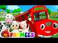 Wheels On The Bus Go Round And Round | 3D Nursery Rhyme Songs | Videos For Children