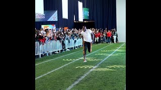 Usain Bolt Ran The Fastest NFL 40 Yard Dash Record 4.22 Wow