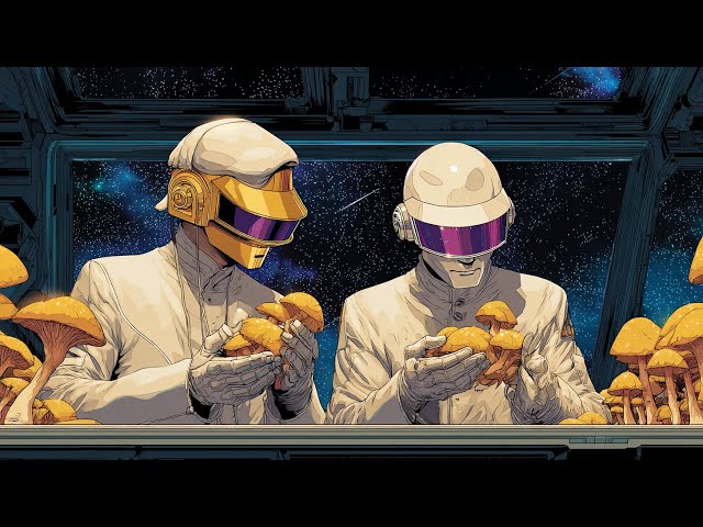 🌌 Daft Punk Psychedelic Space Funk 🍄 | Trippy Synthwave & Cosmic Groove Voyage 🚀