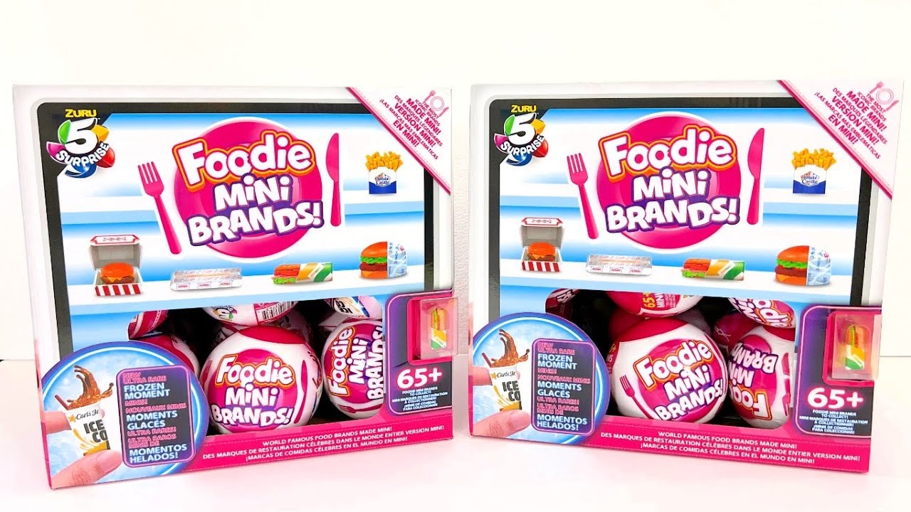 FOODIE MINI BRANDS UNBOXING 2 FULL BOXES YouTube