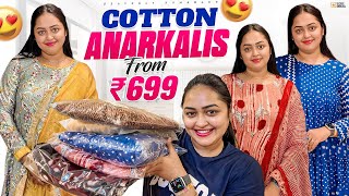 Cotton Anarkalis For Just 699Rs/  OMG 😱😳😳 || Heavenly Homemade