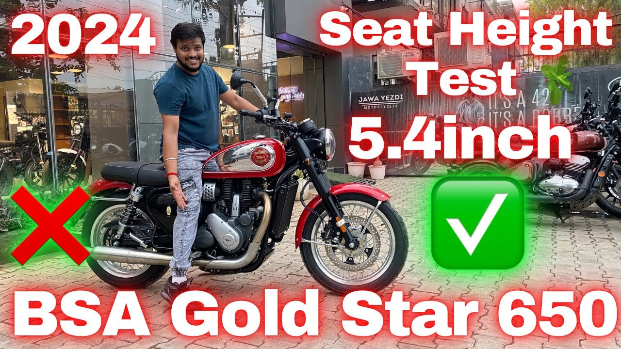 2024! BSA Gold Star 650 | Seat Height Test| Short Height Riders First Choice 