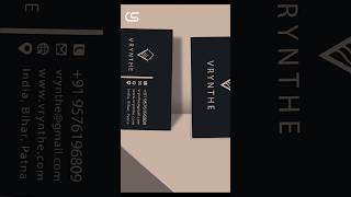 Designing a Premium Business Card for VRYNTHE ✨ | Luxury Branding Process #businesscarddesign