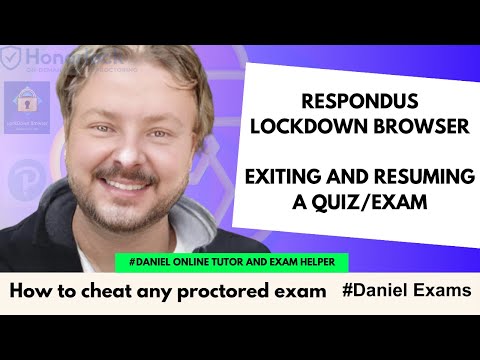 Respondus LockDown Browser – Beenden und Fortsetzen eines Quiz/einer Prüfung