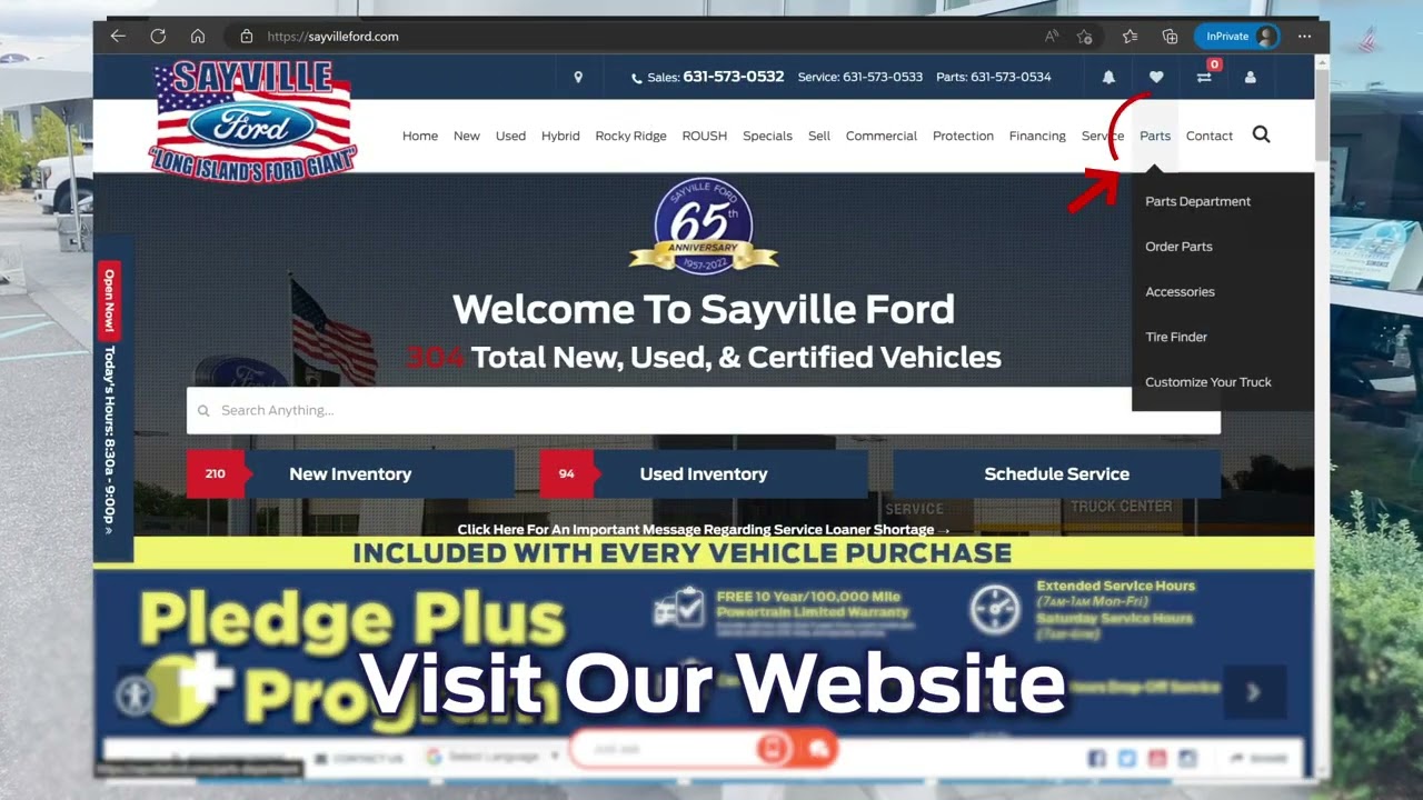 Sayville Ford Online Parts Catalogue