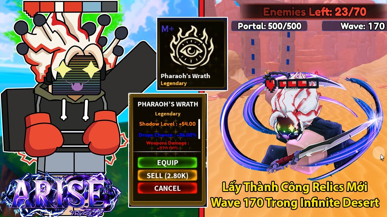 Arise Crossover | Я успешно прошёл 170-ю волну новых реликвий? В Infinite Desert плотина Buff Dam...