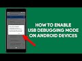 How to enable usb debugging mode on android devices  romshillzz