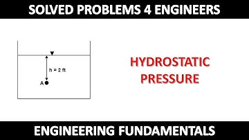 Fundamentals of Engineering : Hydrostatic Pressure Example