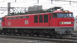【4K】3084レ　EF510-2　JR貨物 青森信号所  　 2024/7/17　　#EF510 　#レッドサンダー