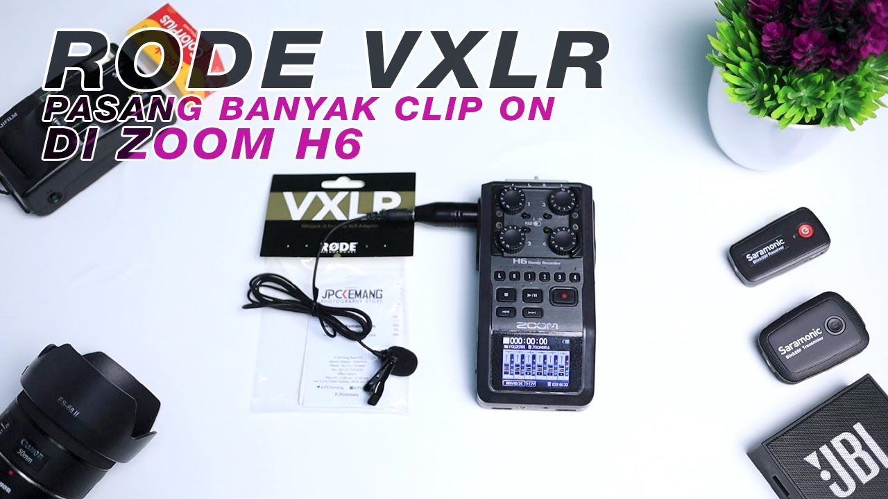 RODE VXLR - MORE LAVALIER MIC IN ZOOM H6 - YouTube 