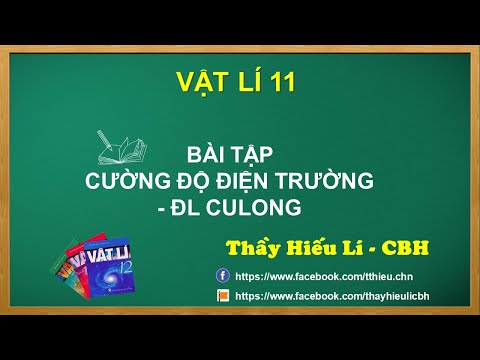 9. VẬT LÍ 11. BÀI TẬP CƯỜNG ĐỘ ĐIỆN TRƯỜNG (NÂNG CAO)