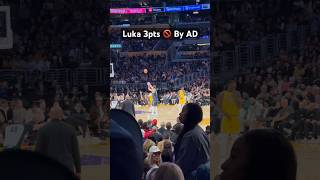 Anthony Davis Blocks Luka Doncic Free 3Pt Shot At The Whistle