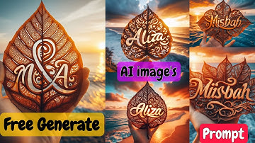 Master the Art of Beautiful Leaf🍀 AI Photo Editing With Name I Complete Tutorial With Bing AI Prompt