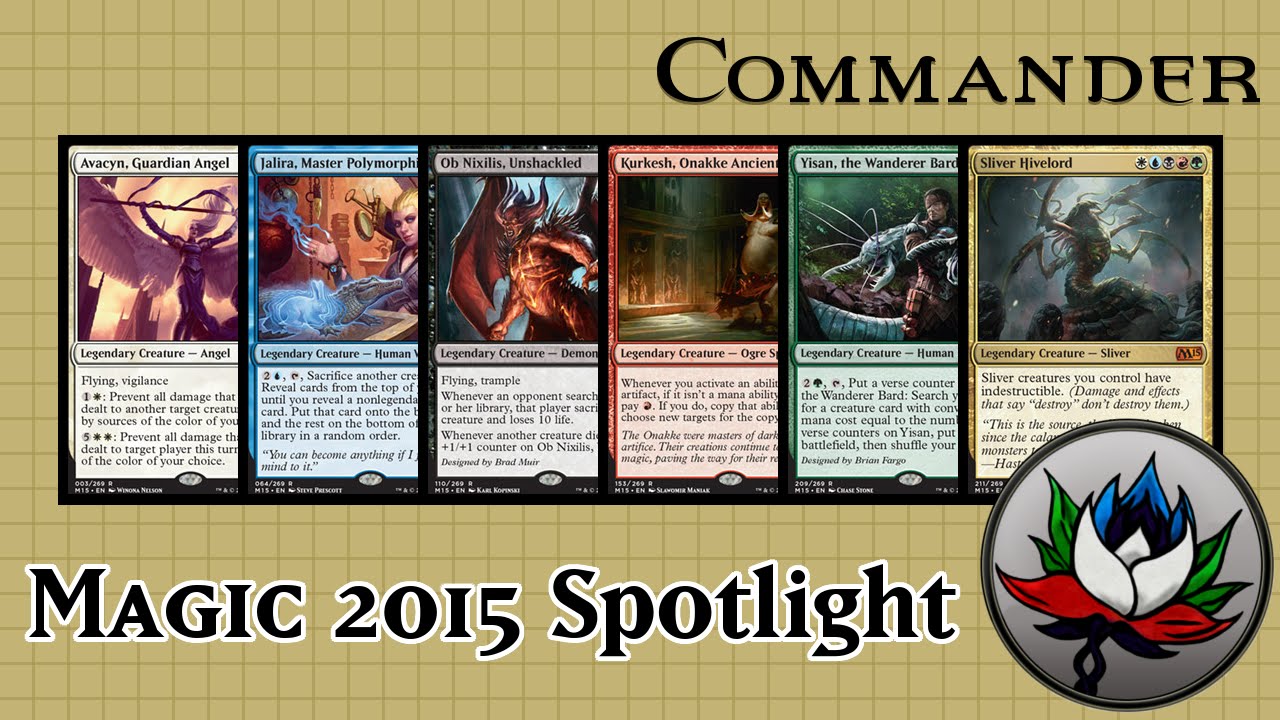 M15 Commander Spotlight Avacyn, Guardian Angel, Ob Nixilis, Unshackled