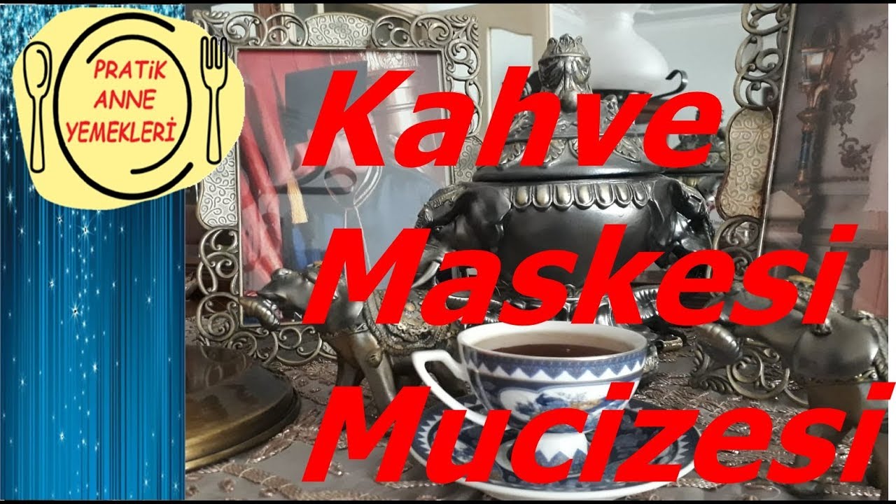 Kahve maskesi (siyah nokta, mat ve soluk ciltler için mucize) YouTube