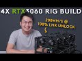 4X RTX3060 Mining Rig Build -  200mh/s with 100% LHR Unlock
