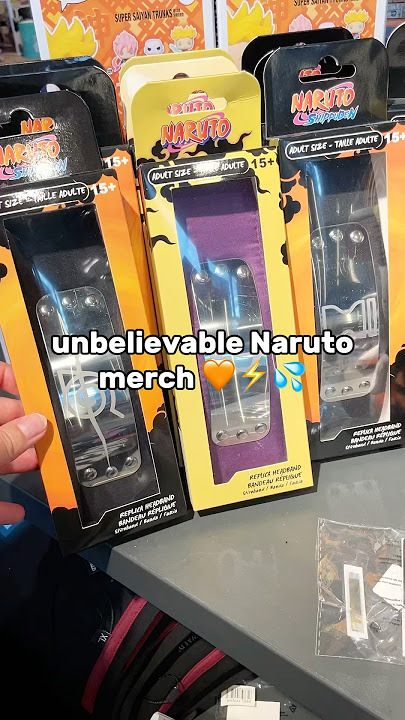 unbelievable Naruto merch ⚡️ you’d want asap 🧡💦