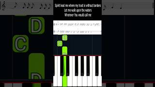 Oceans | Easy Piano Tutorial | Beginner #shortvideo