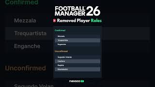 New player roles for fm26 #trending #fm26 #sportsinteractive
