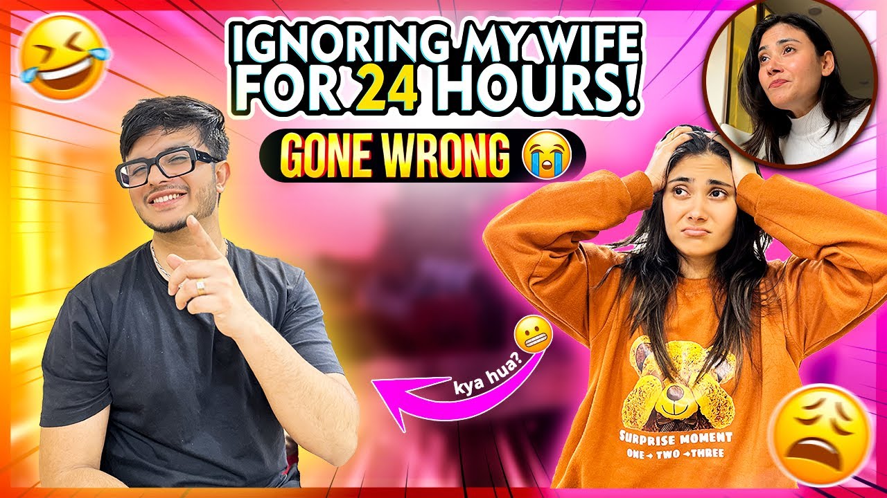 Ignoring my wife for 24 hours👻 Tanshi vlogs